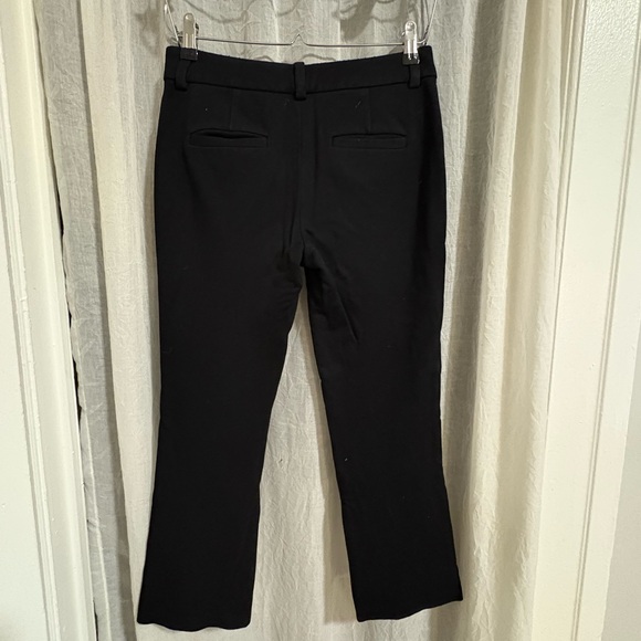 Madewell Classic Black Flexible Fit Boot Cut Slacks size 2 - Picture 2 of 6